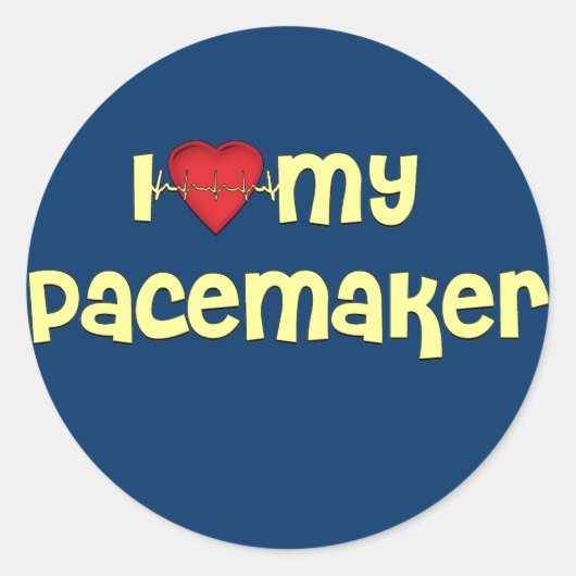 Pacemaker-T - Shirt | Gut Geschenke abholen Runder Aufkleber (Vorderseite)