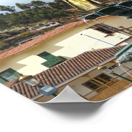 Pachacuti Statue in Cusco, Peru Poster (Ecke)