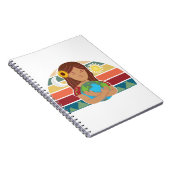 Pachamama Earth Mother Indischer Gott Sonnenblume Notizblock (Rechte Seite)