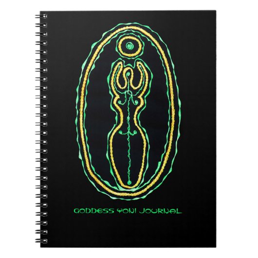 Pachamama Goddess Yoni Journal Notizblock (Vorderseite)