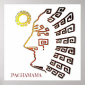 Pachamama Machu_Picchu Silhouette Poster (Vorne)