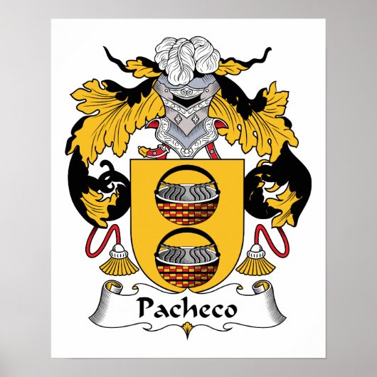 Pacheco-Familienwappen Poster (Vorne)