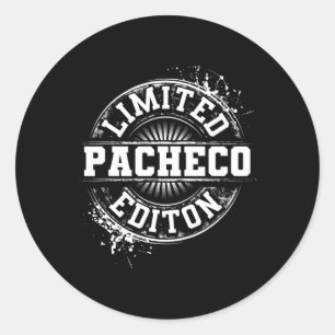Pacheco Funny Familienname Tree Geburtstag Wieders Runder Aufkleber