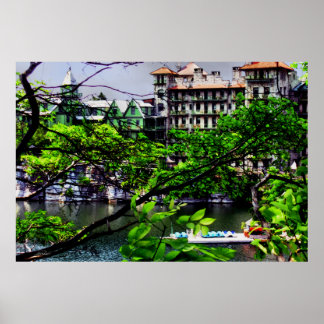 Pacheks Mohonk Lake and Mtn House Poster