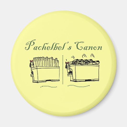Pachelbels Canon knöpfen Magnet (Vorne)
