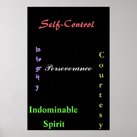 Pacht für Schwarzgürtel Poster (Vorne)