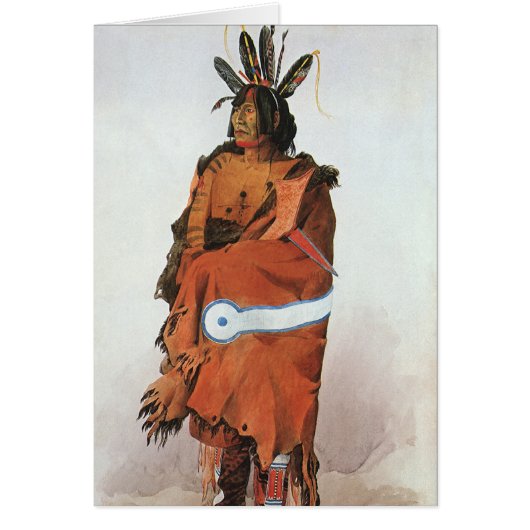 Pachtuwa-Chta, Arikara Warrior Portrait von Bodmer (Vorne)