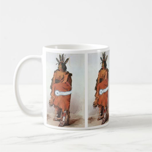 Pachtuwa-Chta, Arikara Warrior Portrait von Bodmer Kaffeetasse (Links)