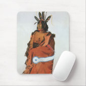 Pachtuwa-Chta, Arikara Warrior Portrait von Bodmer Mousepad (Mit Mouse)