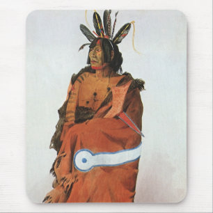 Pachtuwa-Chta, Arikara Warrior Portrait von Bodmer Mousepad