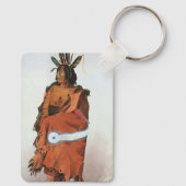 Pachtuwa-Chta, Arikara Warrior Portrait von Bodmer Schlüsselanhänger (Rückseite)