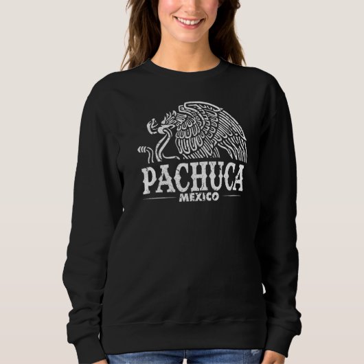 Pachuca Mexiko Adler Retro Vintag erschüttert Sweatshirt (Vorderseite)