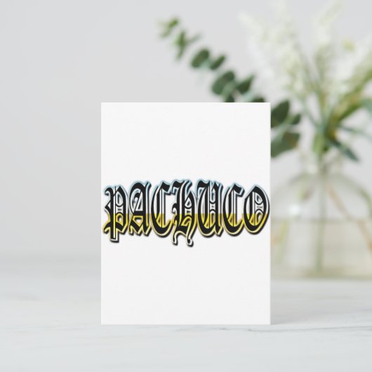 Pachuco Postkarte (Stehend Vorderseite)