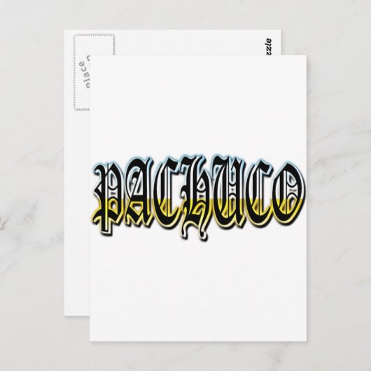 Pachuco Postkarte (Vorne/Hinten)