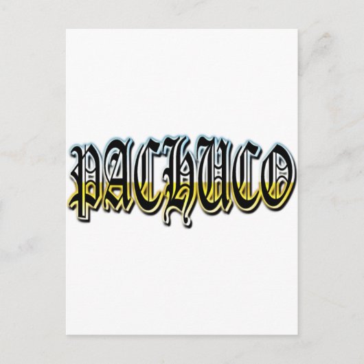 Pachuco Postkarte (Vorderseite)