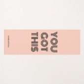 Pachy Pink Benutzerdefiniert GOT SIE DIESES Motivi Yogamatte (Vorderseite (Horizontal))