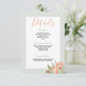 Pachy Pink & Mint Frühlingshuppen Begleitkarte (Stehend Vorderseite)