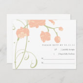 Pachy Pink Orchids UAWG RSVP Karte (Vorne/Hinten)