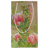 Pachy Pink Wüste Cactus Blume Kleine Geschenktüte (Rückseite)