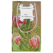 Pachy Pink Wüste Cactus Blume Kleine Geschenktüte (Vorderseite)
