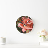Pachy Rosa Rose Runde Wanduhr (Zuhause)