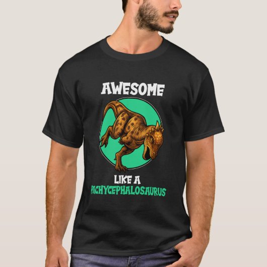 Pachycephalosaurier Pachycephalosaurus T-Shirt (Vorderseite)