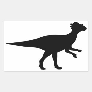 Pachycephalosaurus-Dinosaurier Rechteckiger Aufkleber