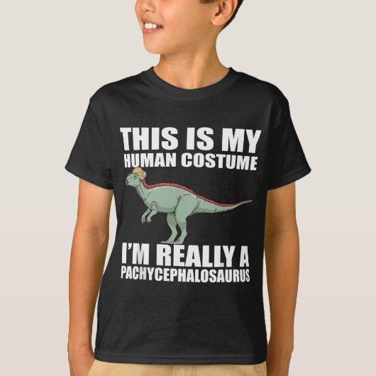 Pachycephalosaurus Kostume Dinosaurier T-Shirt (Vorderseite)