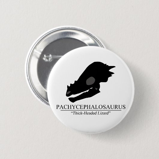 Pachycephalosaurus Skull Button (Vorne & Hinten)