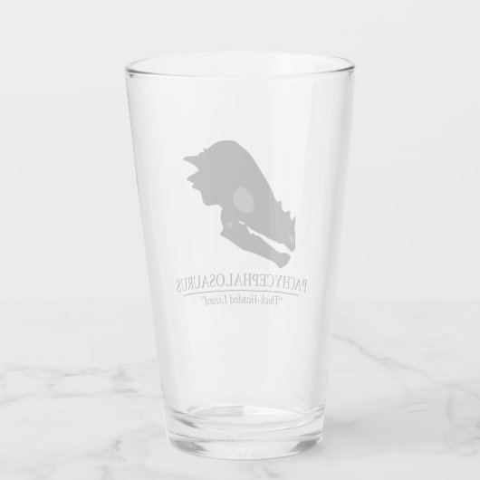 Pachycephalosaurus Skull Glas (Rückseite)