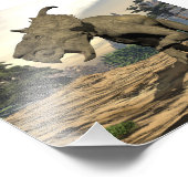 Pachyrhinosaurus dinosaurier brüllen - 3D rendern Fotodruck (Ecke)
