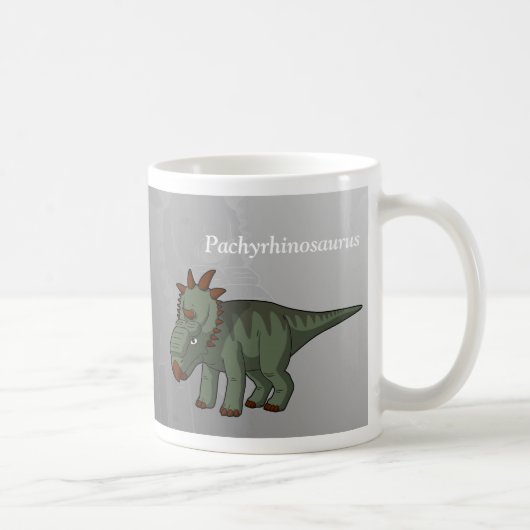 Pachyrhinosaurus Dinosaurier Kaffeetasse (Rechts)