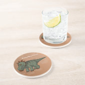 Pachyrhinosaurus Dinosaurier Sandstein Untersetzer (Seite)