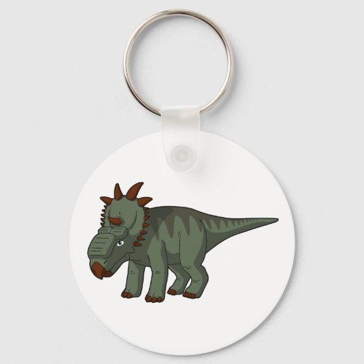Pachyrhinosaurus Dinosaurier Schlüsselanhänger (Vorderseite)