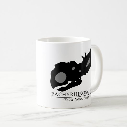 Pachyrhinosaurus Skull Kaffeetasse (VorderseiteRechts)
