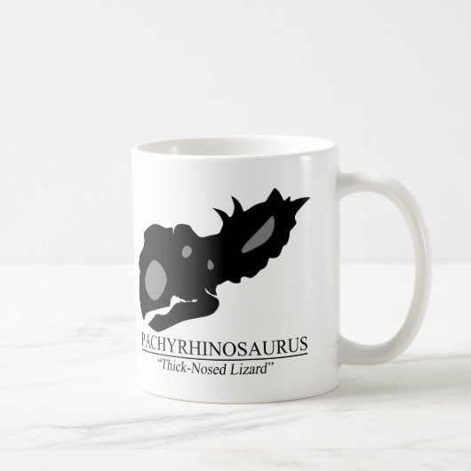 Pachyrhinosaurus Skull Kaffeetasse (Rechts)