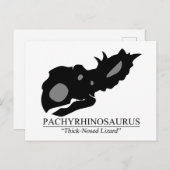 Pachyrhinosaurus Skull Postkarte (Vorne/Hinten)