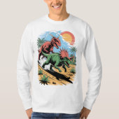 Pachyrhinosaurus, vorbei an einem Carnotaurus T-Shirt (Vorderseite)