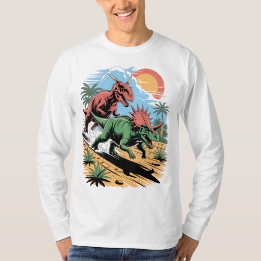 Pachyrhinosaurus, vorbei an einem Carnotaurus T-Shirt (Vorderseite)