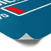 Paciencia 1% Patience At 1% Low Battery Funny Humo Poster (Ecke)