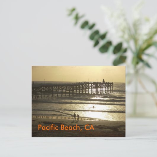 Pacific Beach, CA Postkarte (Stehend Vorderseite)