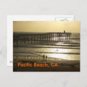 Pacific Beach, CA Postkarte (Vorne/Hinten)