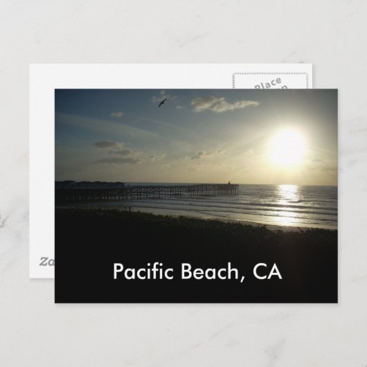 Pacific Beach, CA Postkarte (Vorne/Hinten)