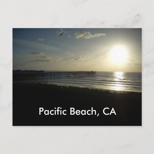 Pacific Beach, CA Postkarte (Vorderseite)