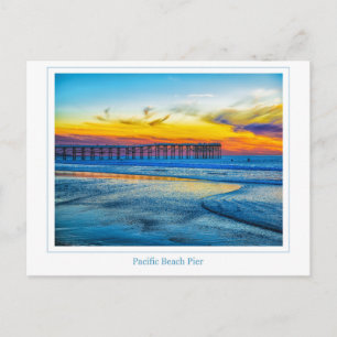 Pacific Beach Pier Post Card Postkarte