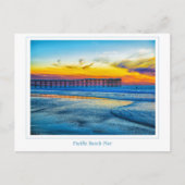 Pacific Beach Pier Post Card Postkarte (Vorderseite)