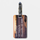 Pacific Beach Sunset Gepäckanhänger (Rückseite vertikal)