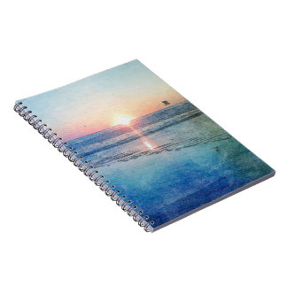 Pacific Beach Sunset Watercolor Notizblock