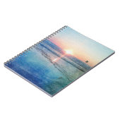Pacific Beach Sunset Watercolor Notizblock (Linke Seite)