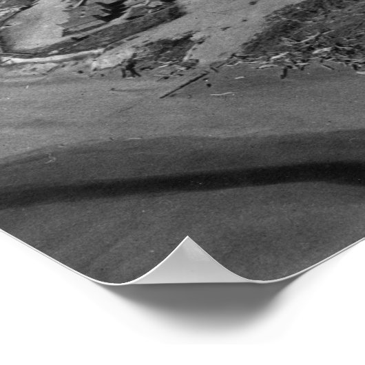 Pacific Beach, WA - Luftbild Poster (Ecke)